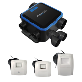 Kit EasyHOME HYGRO COMPACT Premium MP avec Bouches BAHIA® CURVE ELEC